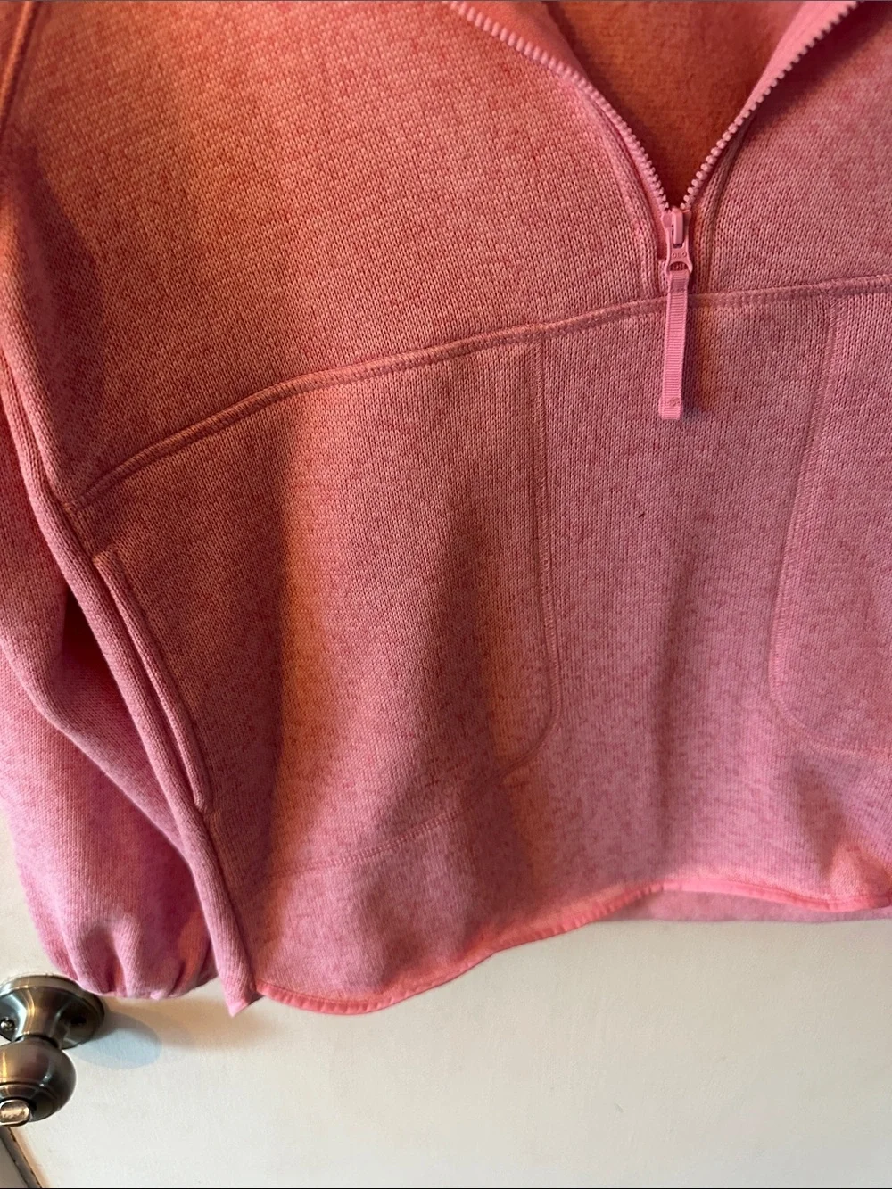 Old Navy Rose Pink Quarter-Zip Cowl Sweater